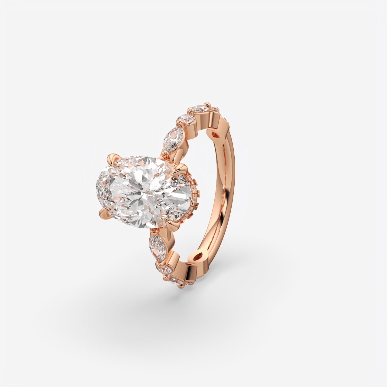 Oval Cut Diamond Engagement Ring for Women
