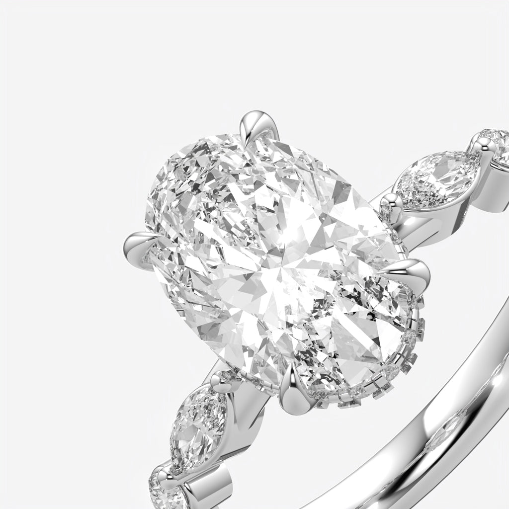 Oval Cut Diamond Engagement Ring for Women
