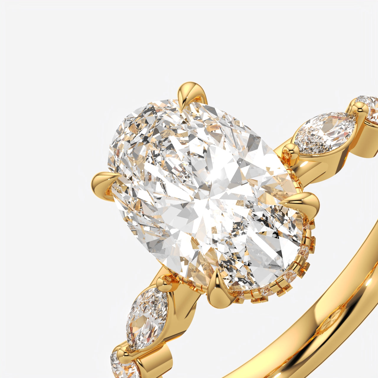 Oval Cut Diamond Engagement Ring for Women