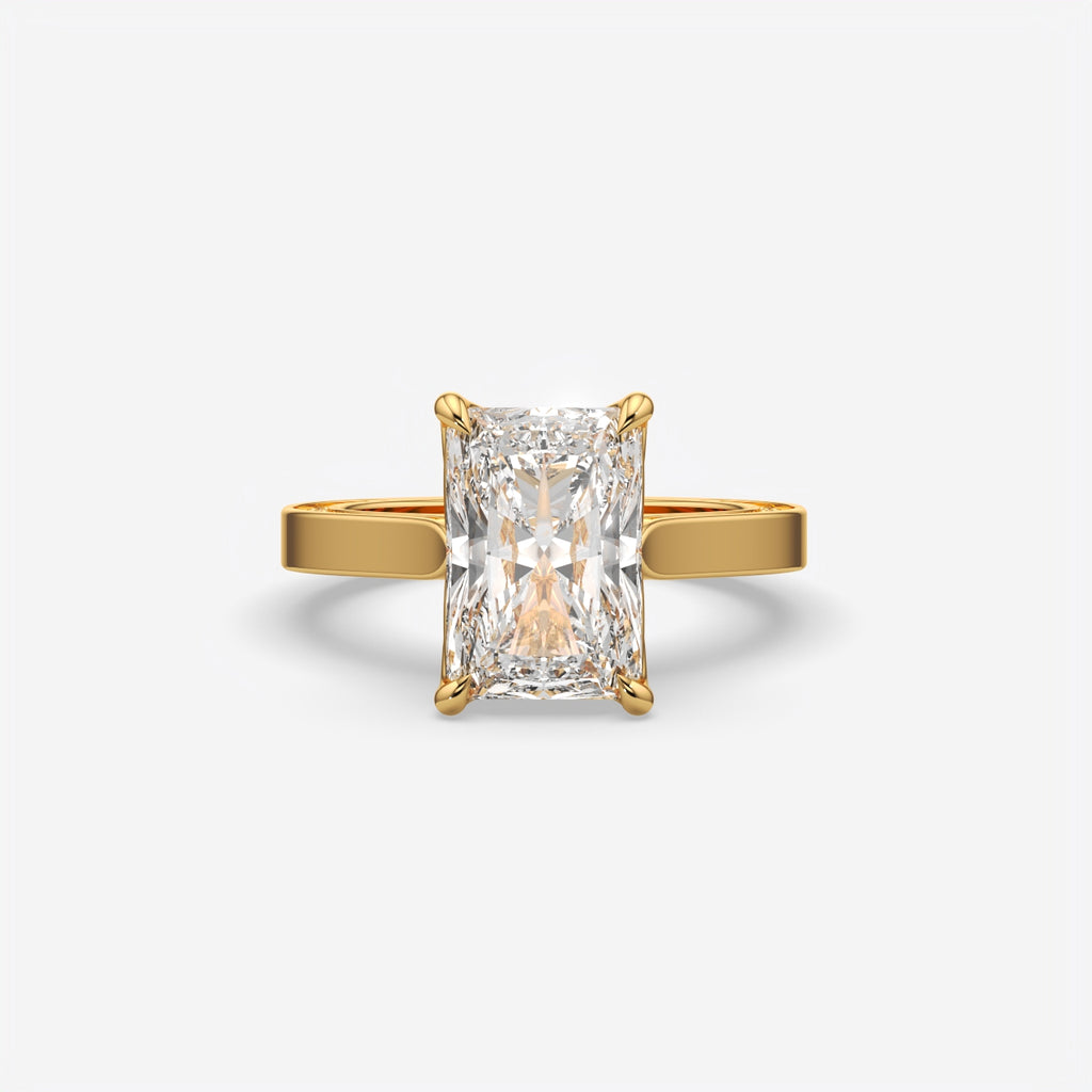 Radiant Cut Solitaire Engagement Ring for Women