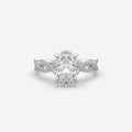 Twisted Oval Cut Solitaire Engagement Ring