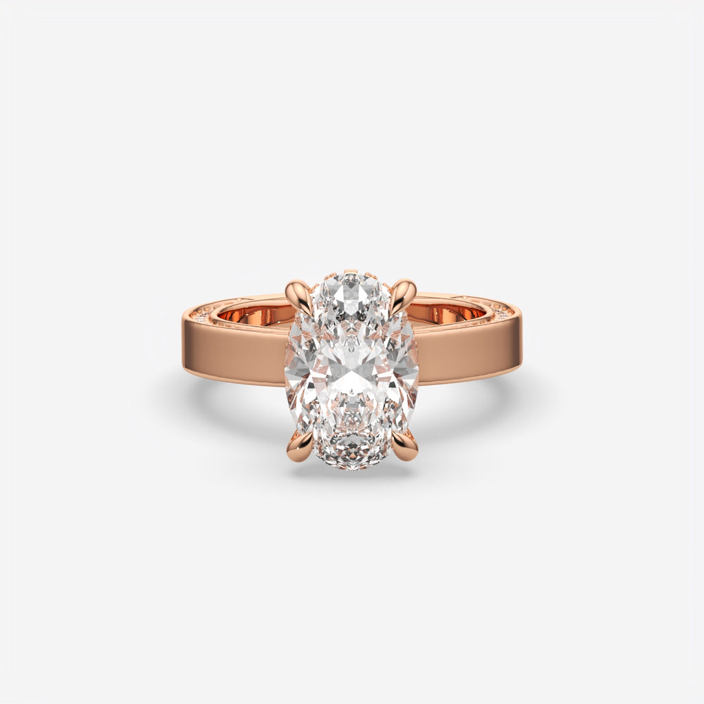 Oval Cut Solitaire Engagement Ring