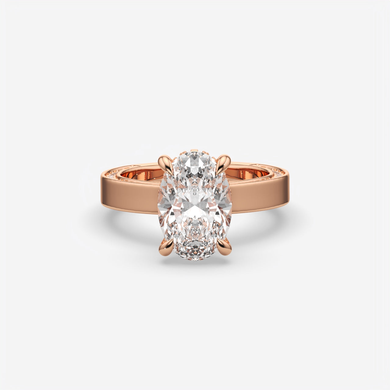 Oval Cut Solitaire Engagement Ring