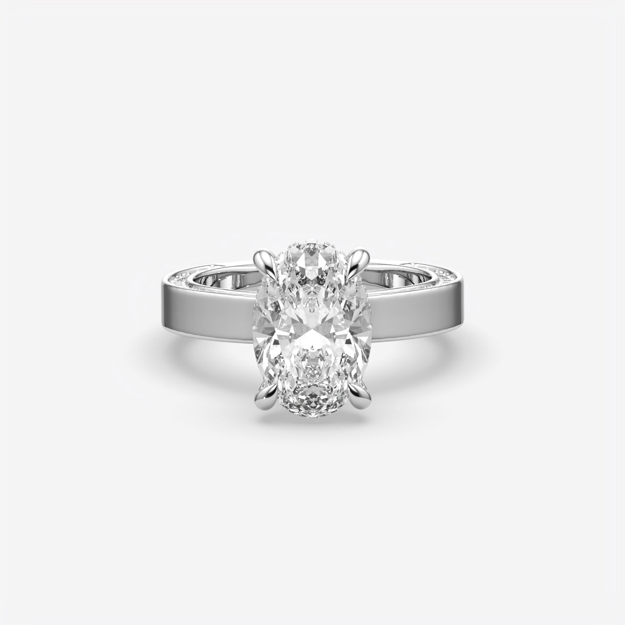 Oval Cut Solitaire Engagement Ring