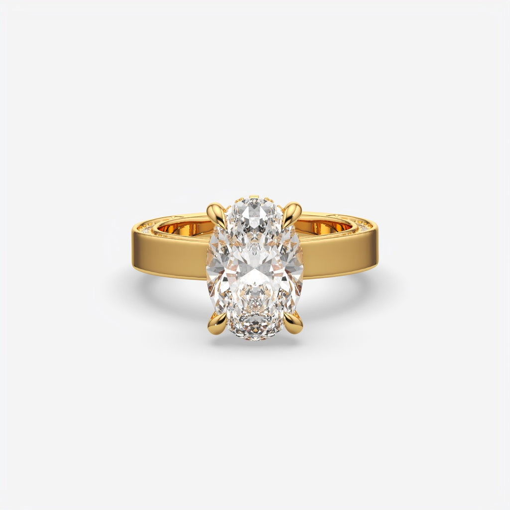 Oval Cut Solitaire Engagement Ring
