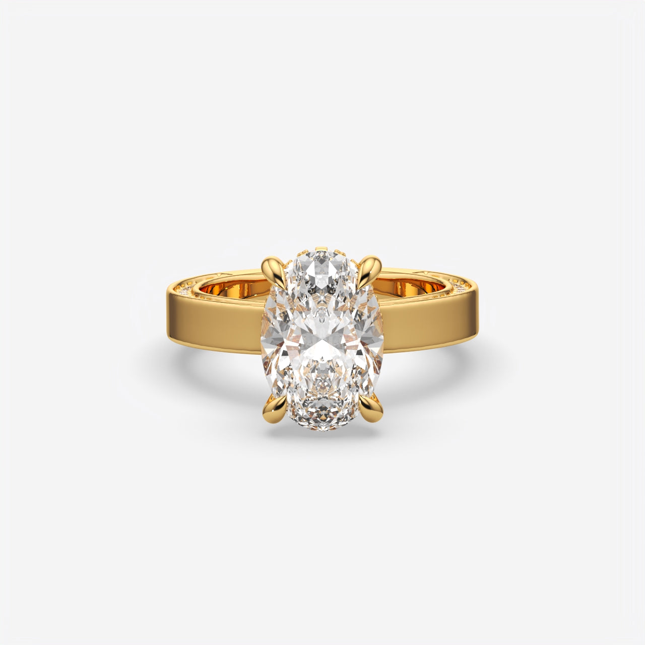 Oval Cut Solitaire Engagement Ring