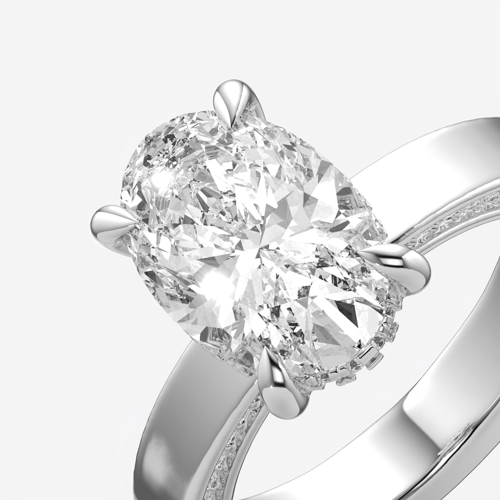Oval Cut Solitaire Engagement Ring
