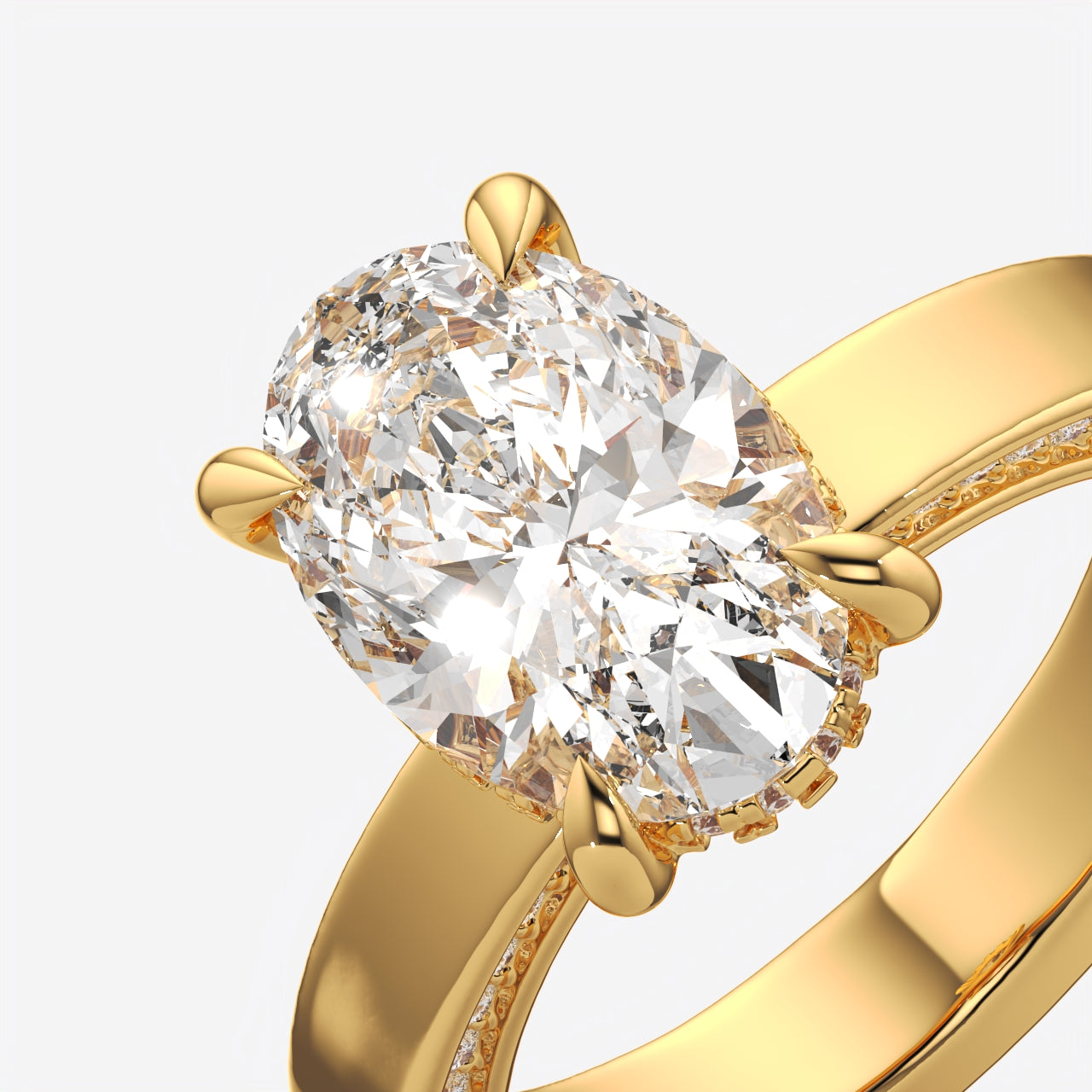 Oval Cut Solitaire Engagement Ring