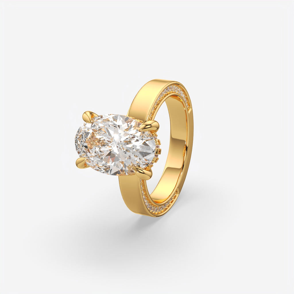 Oval Cut Solitaire Engagement Ring