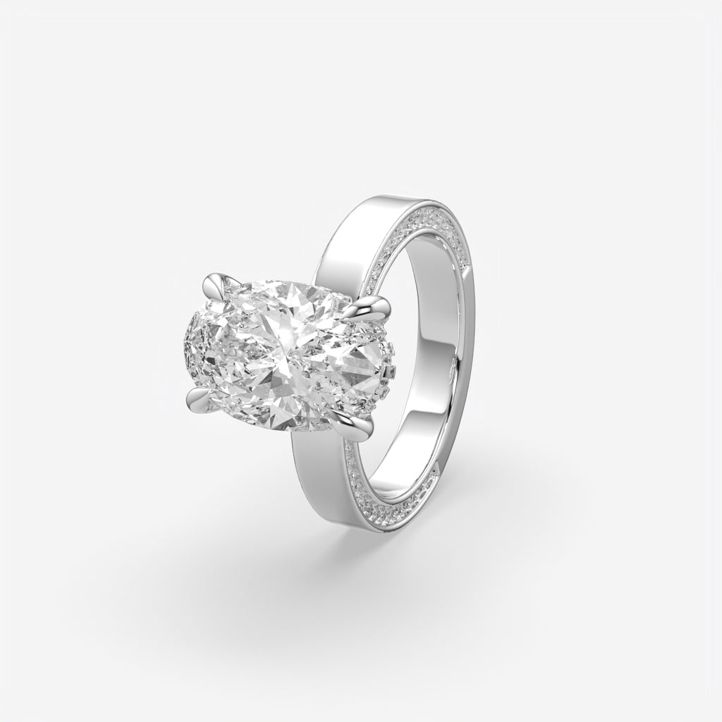 Oval Cut Solitaire Engagement Ring