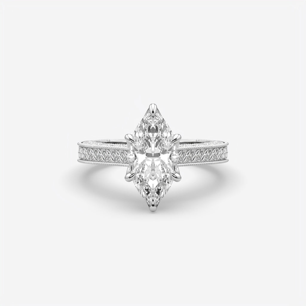 Elysian Marquise Cut Diamond Engagement Ring for Women