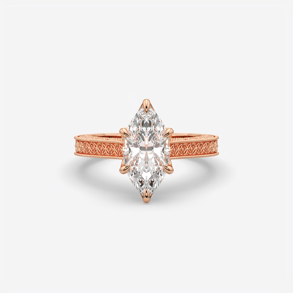 Elysian Marquise Cut Diamond Engagement Ring for Women