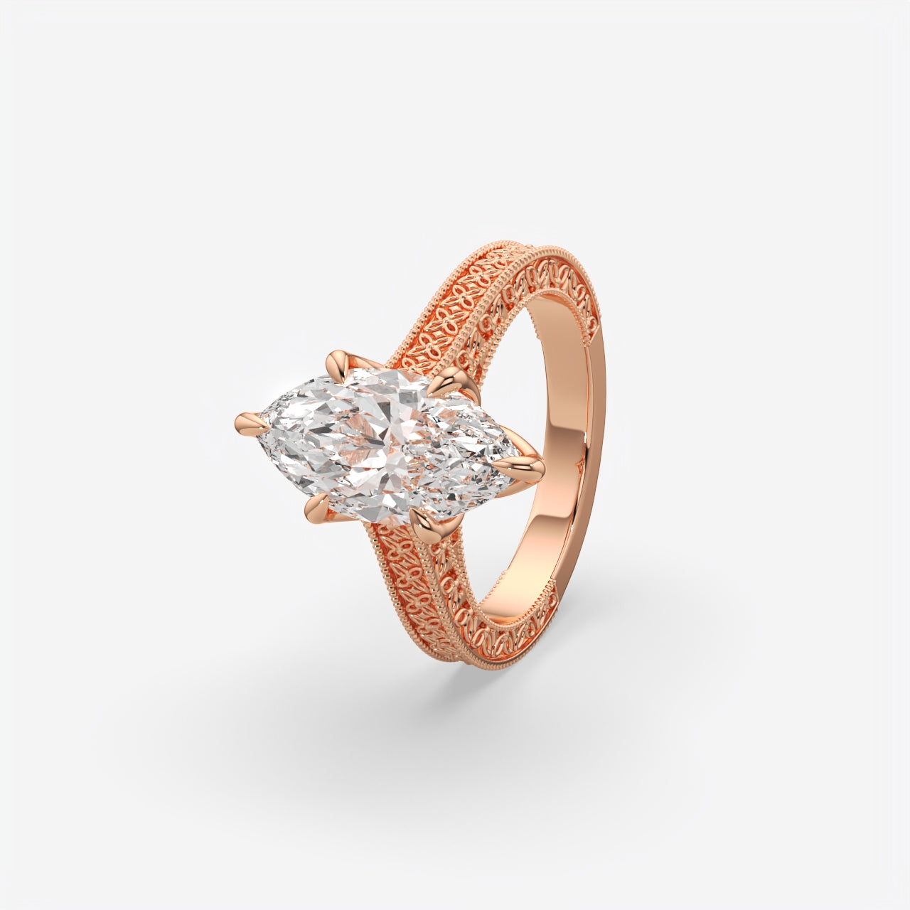 Elysian Marquise Cut Diamond Engagement Ring for Women
