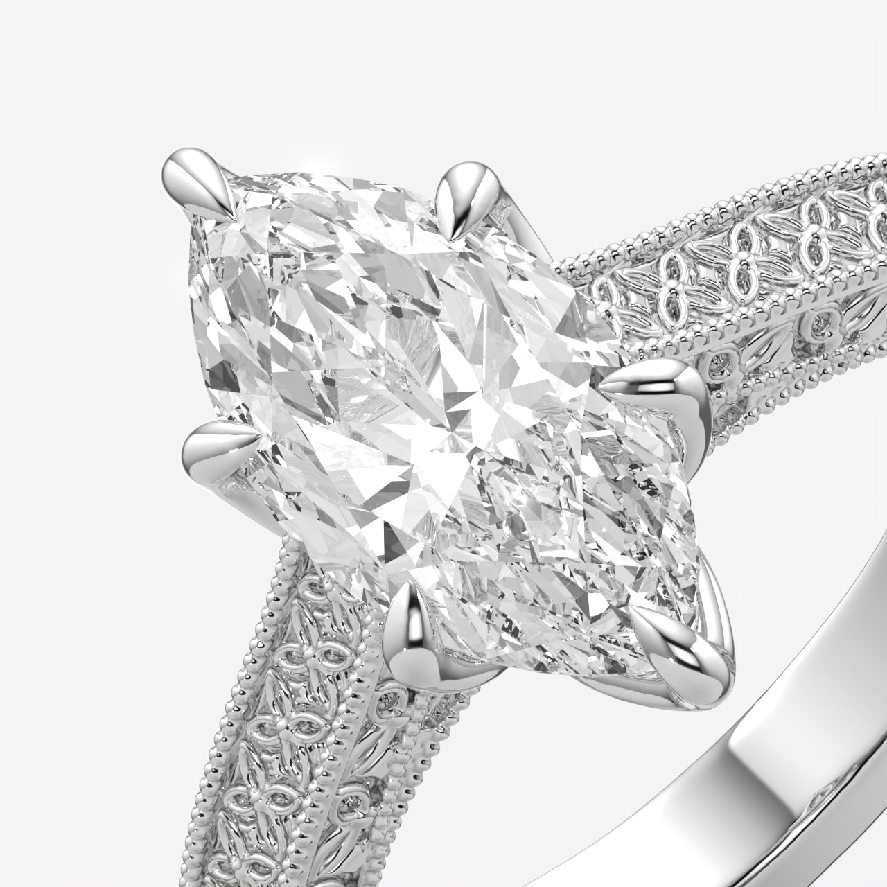 Elysian Marquise Cut Diamond Engagement Ring for Women