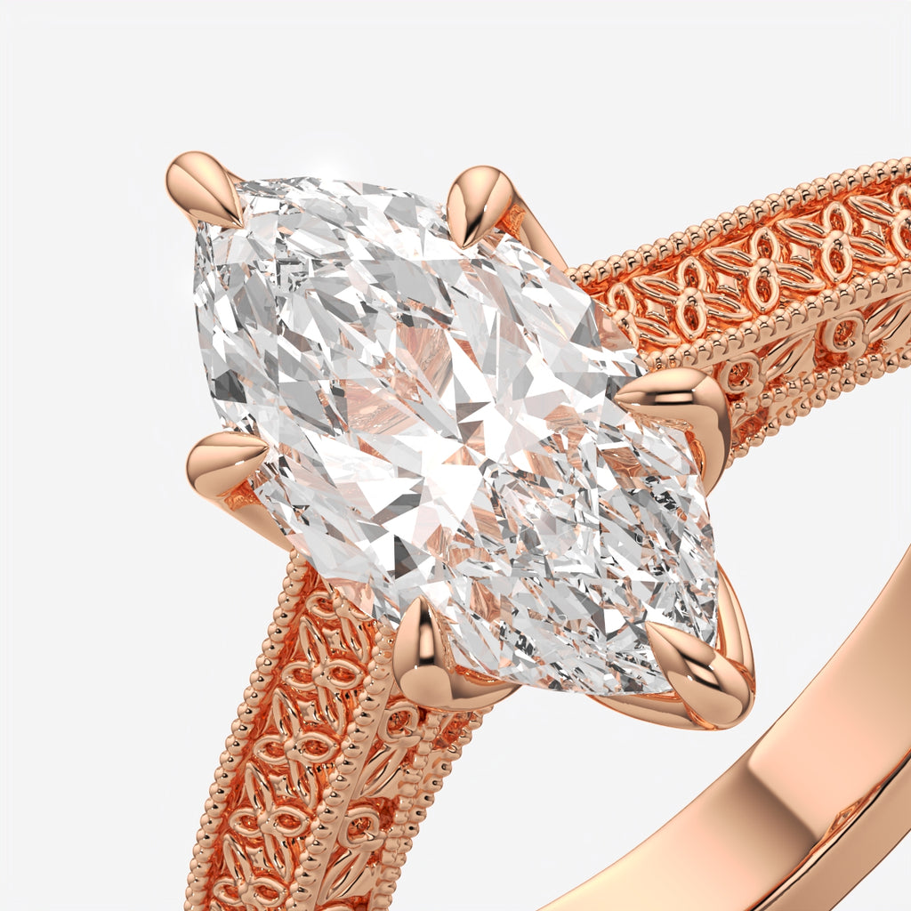 Elysian Marquise Cut Diamond Engagement Ring for Women