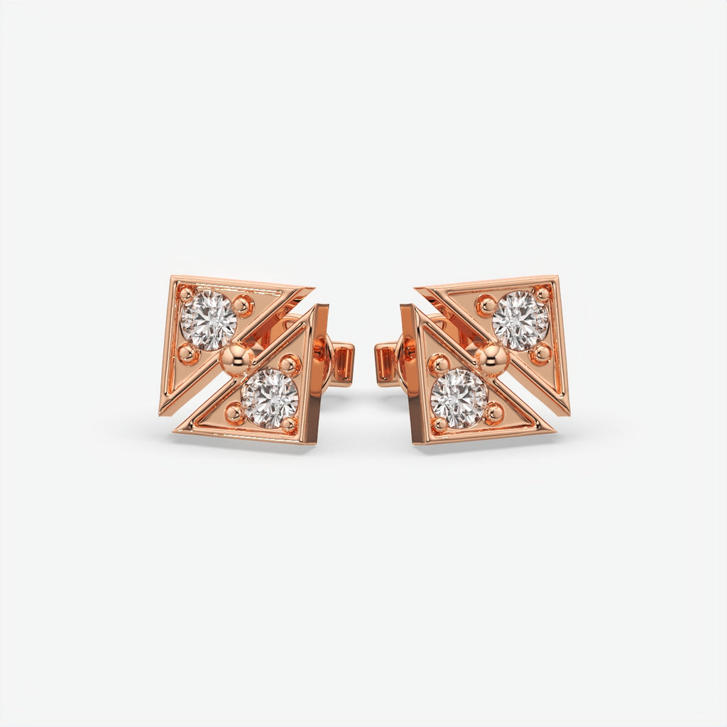Luxury Silver Square Moissanite Earrings