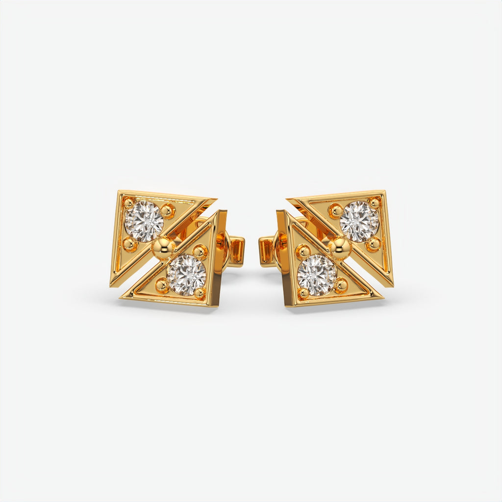 Luxury Silver Square Moissanite Earrings
