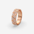 Zig Zag Diamond Band Ring For Men's