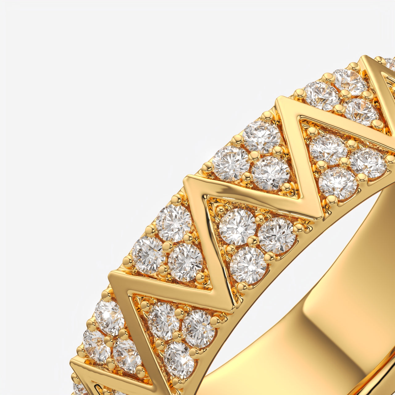 Zig Zag Diamond Band Ring for Women