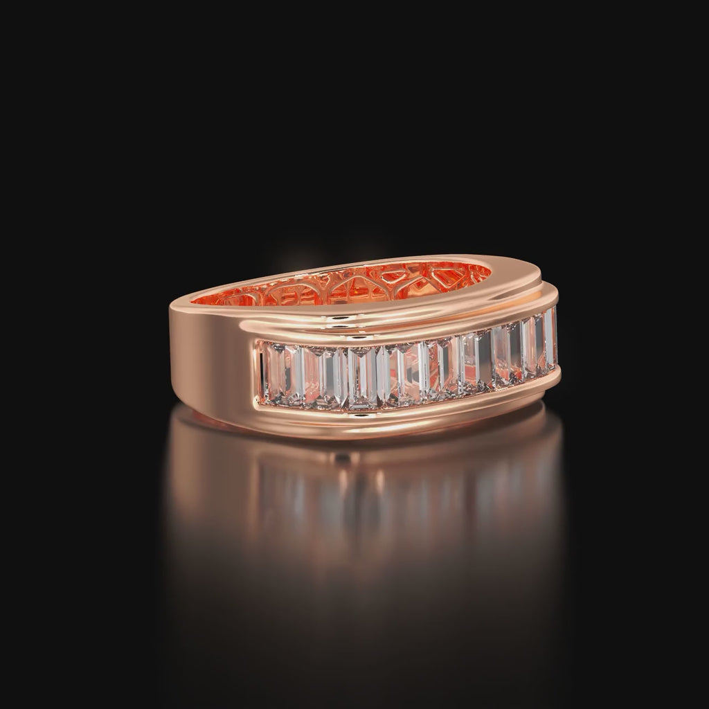 Men's Baguette Cut Diamond Band