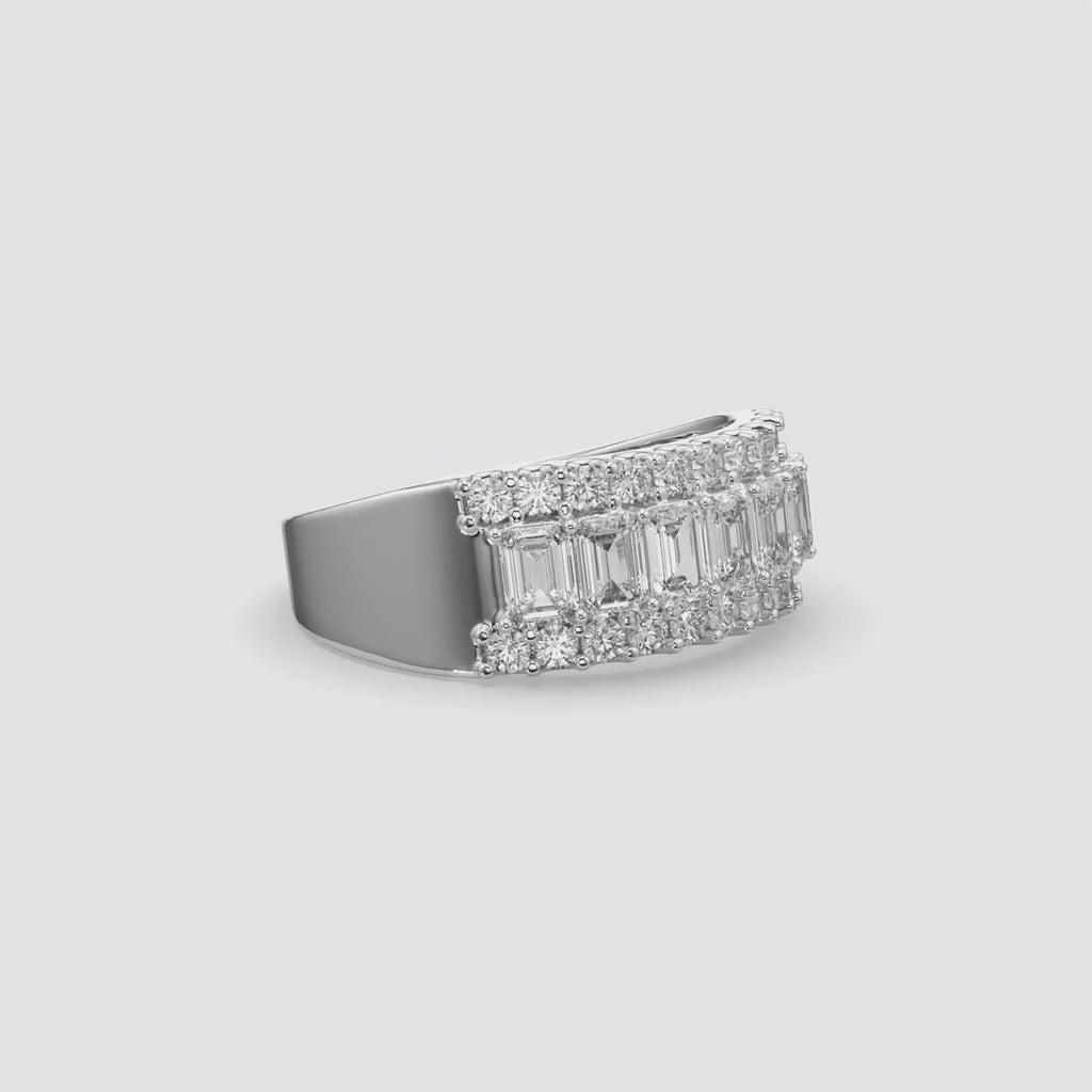 Baguette Diamond Band Ring for women