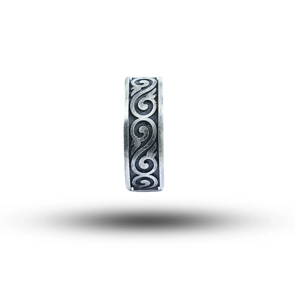 Infinity Leaf Eternity 925 Sterling Silver Band