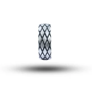 Tire Pattern 925 Sterling Silver Band
