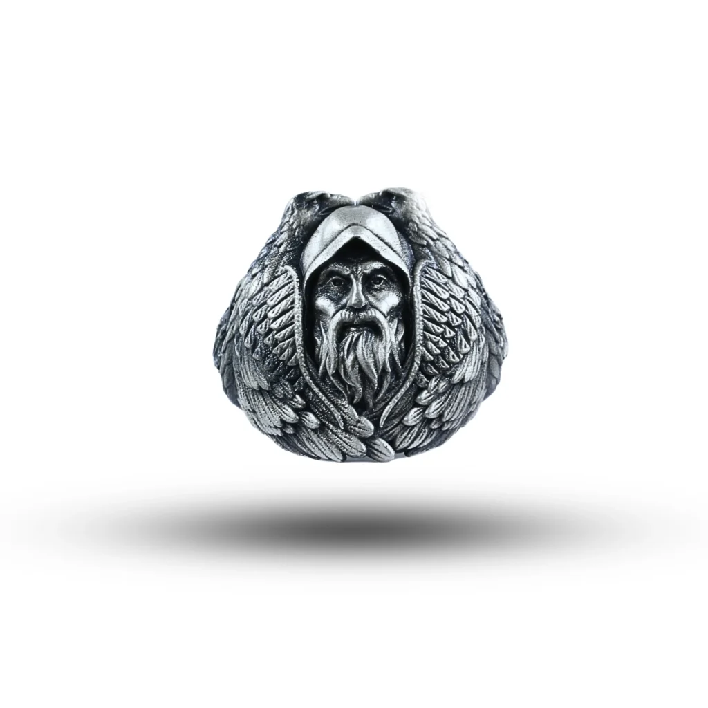 Odin Raven 925 Sterling Silver Ring