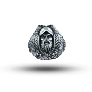 Odin Raven 925 Sterling Silver Ring