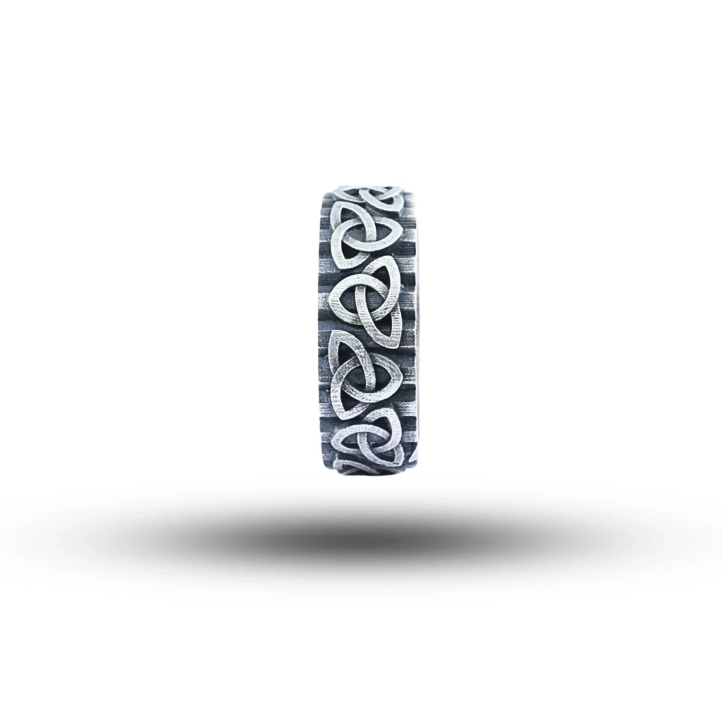 Trinity Celtic Knot 925 Sterling Silver Band