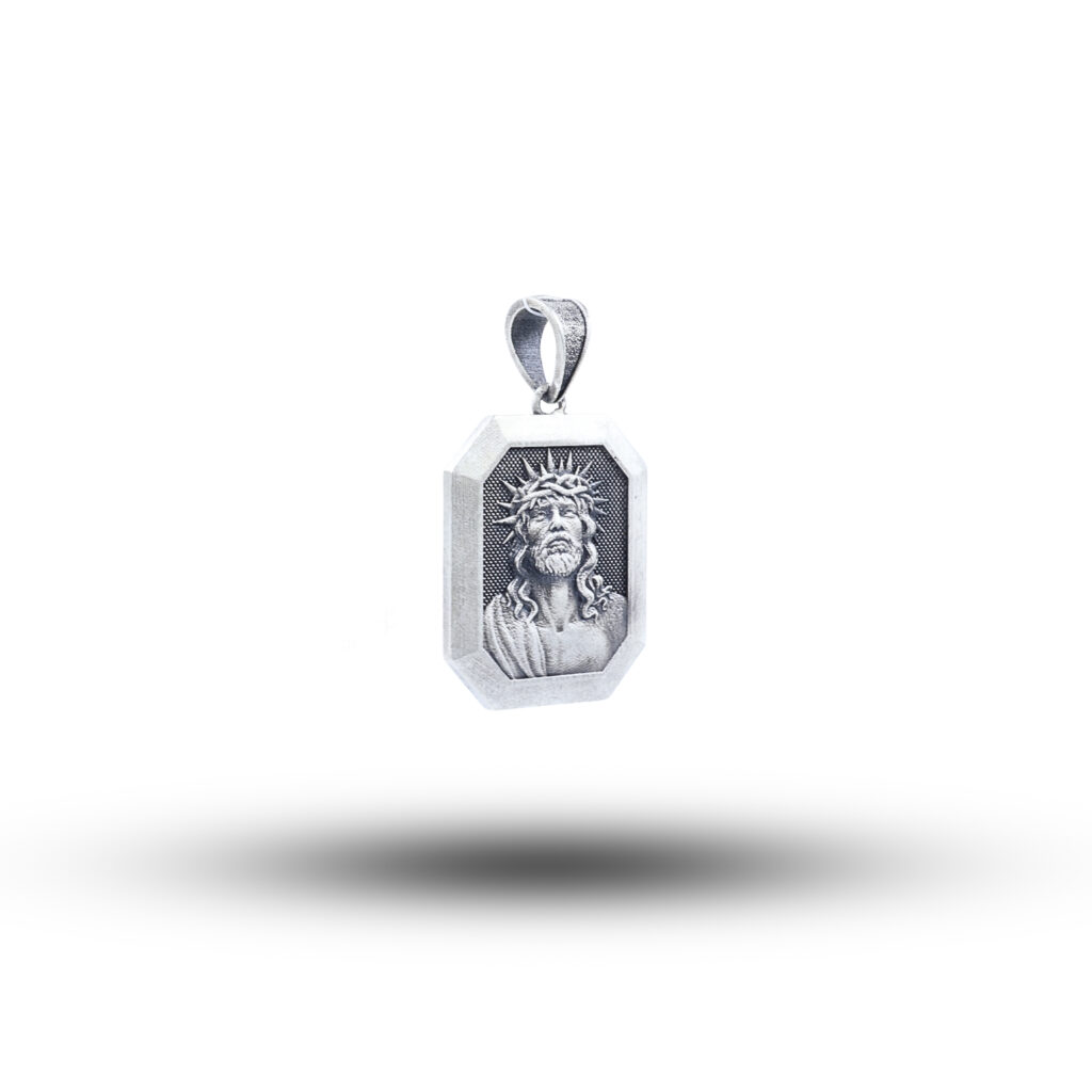 Jesus Crown 925 Sterling Silver Pendant