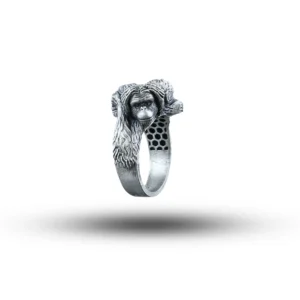 Wise Monkeys 925 Sterling Silver Ring