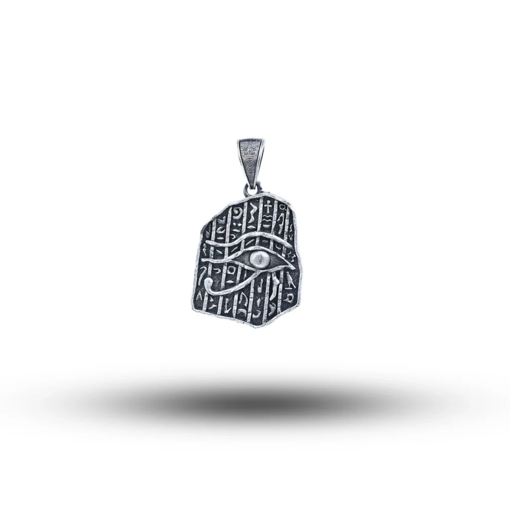 Egyptian Hieroglyphics language 925 Sterling Silver Pendant