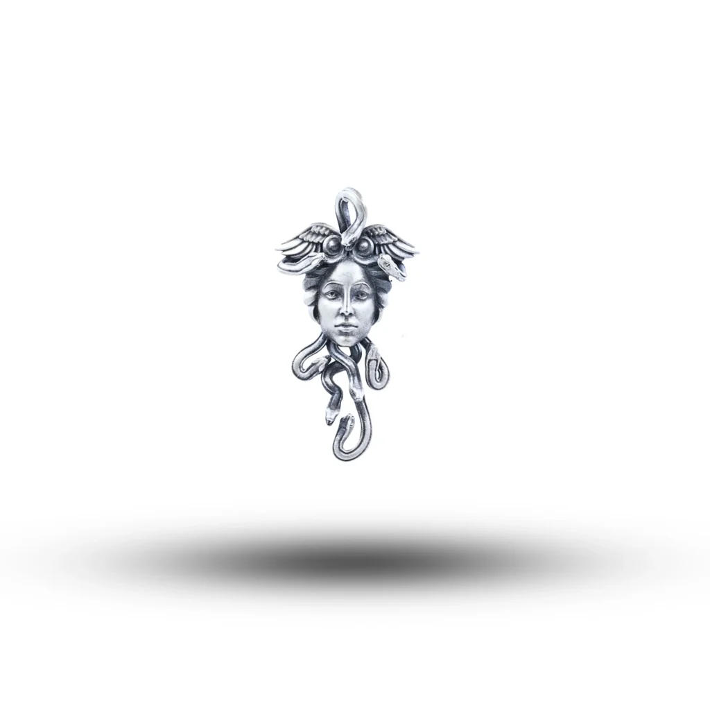 Medusa Gorgon Snakes 925 sterling silver Pendant