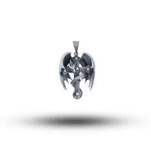 Skull Cross Wings Dragon Animal 925 sterling silver pendant