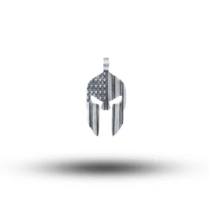 Spartan Flag 925 Sterling Silver pendant