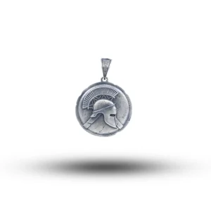 Spartan Helmet 925 Sterling Silver Pendant