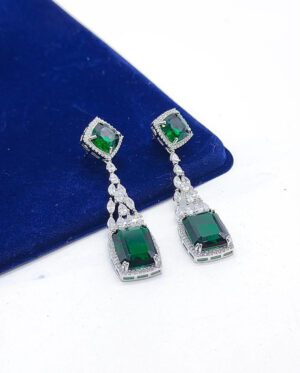 Elegant 925 Sterling Silver Diamond Earrings for Women